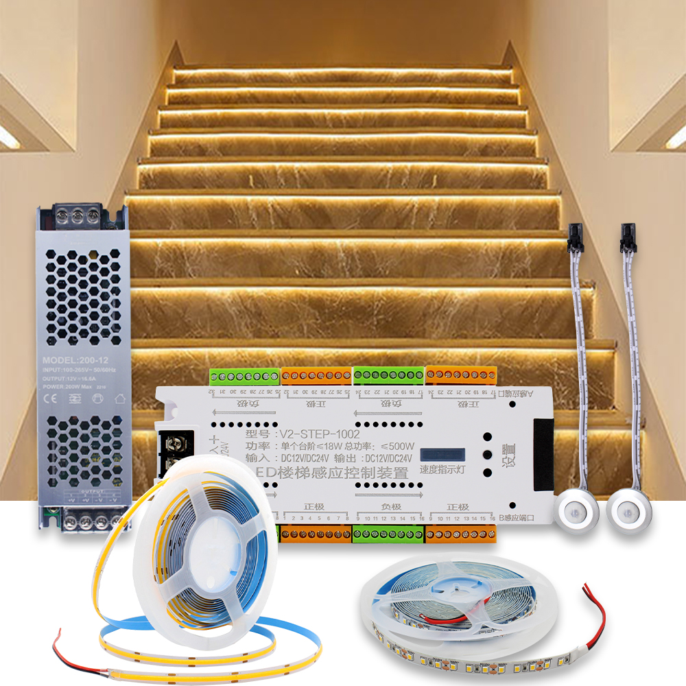 12V LED Stair PIR Motion Senso - огляд і ціна Motion Sensor Pir Wired