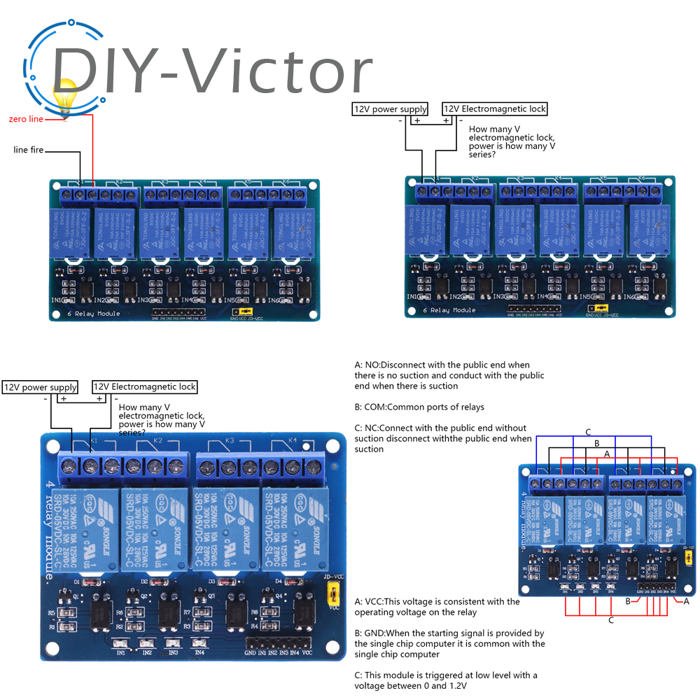 1 2 4 6 8 Channel DC 5V 12V Re - огляд і ціна Relay 8 Channel Board
