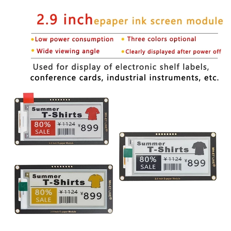 Inch Epaper Module E-paper E-I - огляд і ціна Display Epaper 2.9