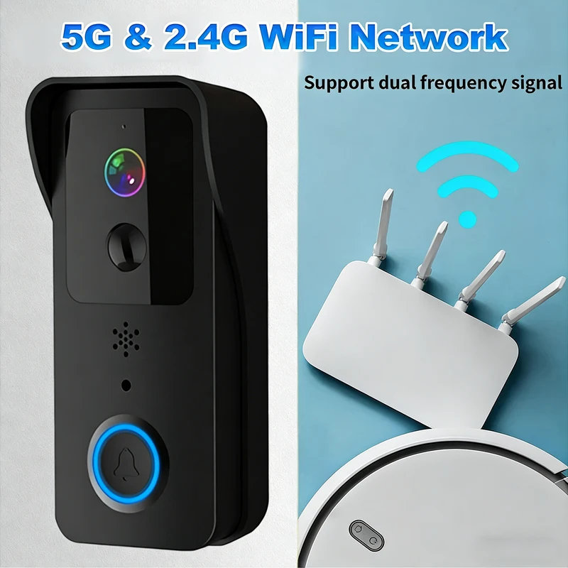 5G/2.4G WiFi Video Doorbell 10 - огляд і ціна Smart Doorbell Wired