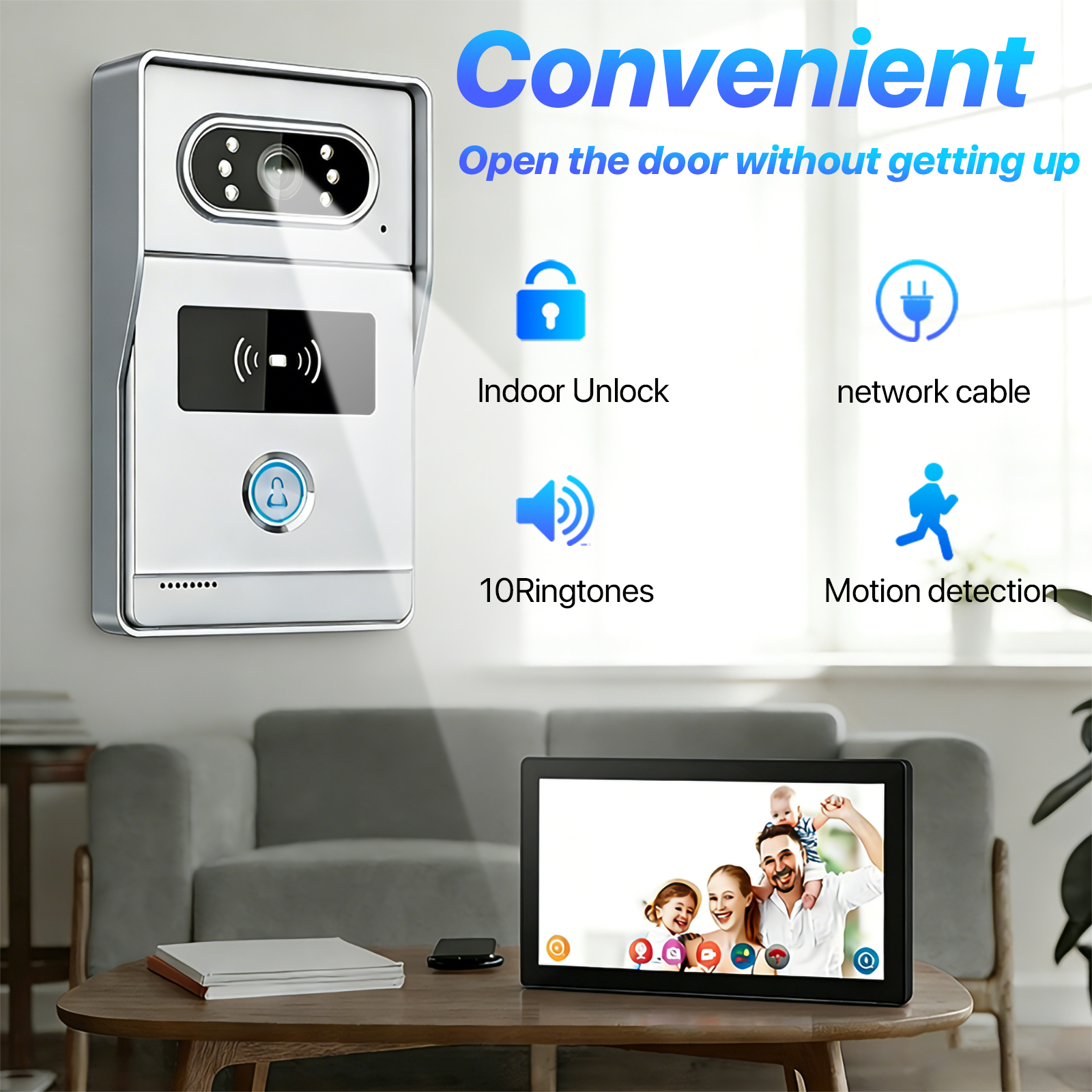 Tuya Smart Video Intercom 10.1 - огляд і ціна Smart Doorbell Wired
