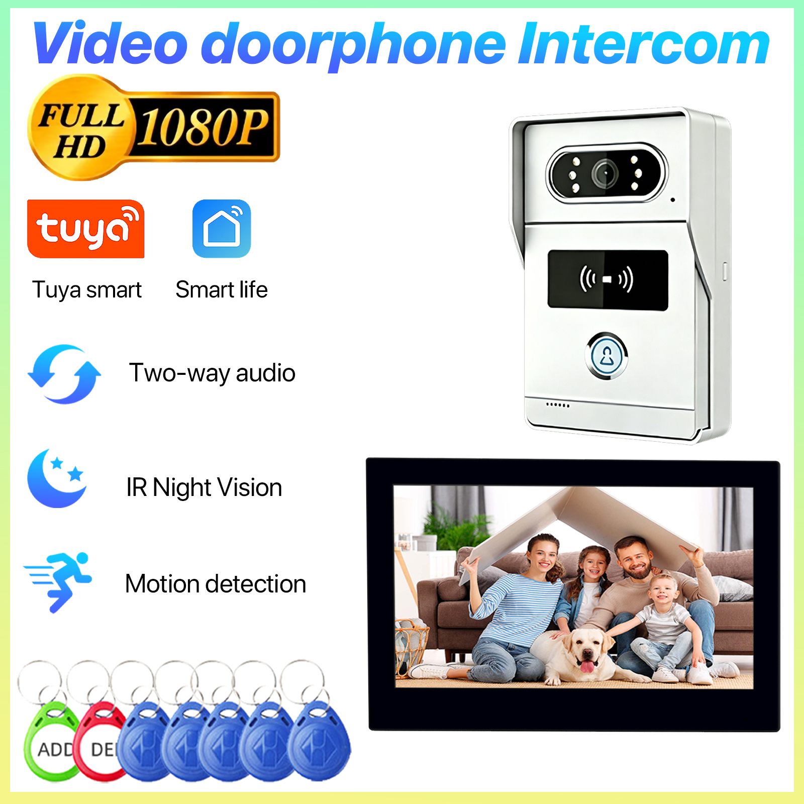 Tuya Smart Video Intercom 10.1 - огляд і ціна Smart Doorbell Wired