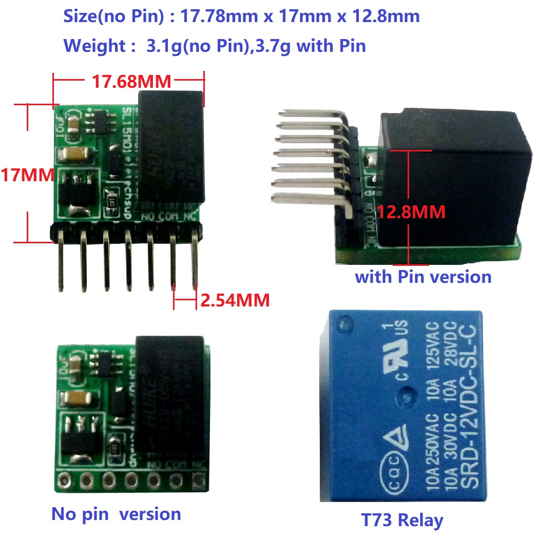 SL15M01 DC 12V 2A mini 1ch Bis - огляд і ціна Shelly Relay Module
