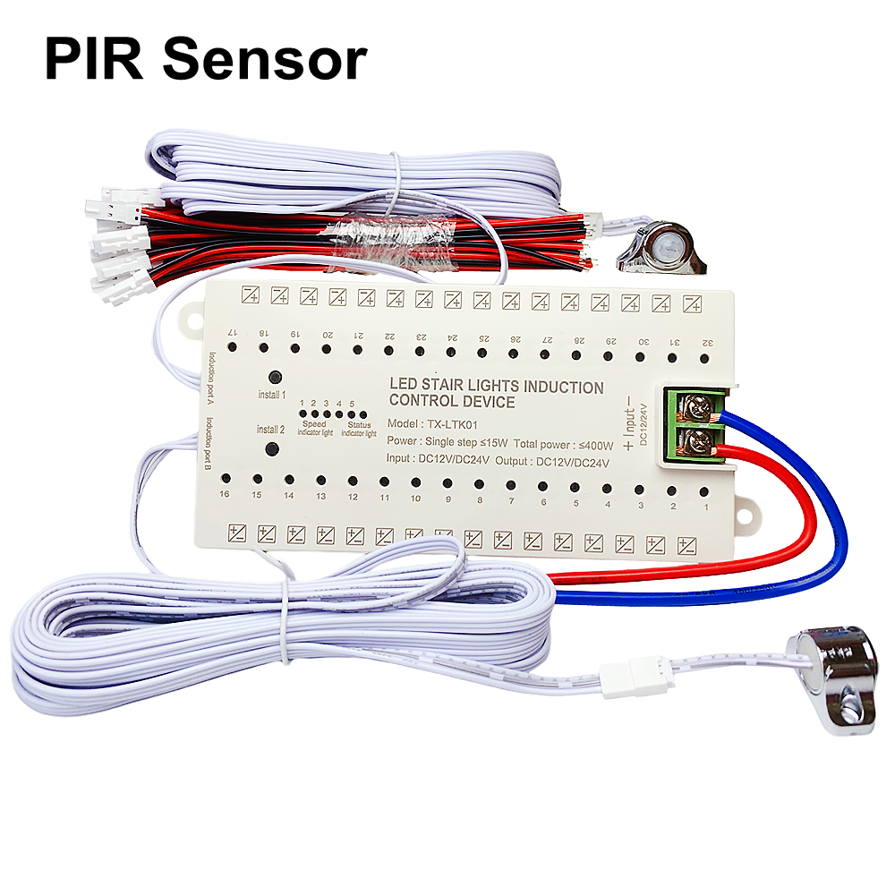 TX-LTK01 Stair Step LED Contro - огляд і ціна Motion Sensor Pir Wired
