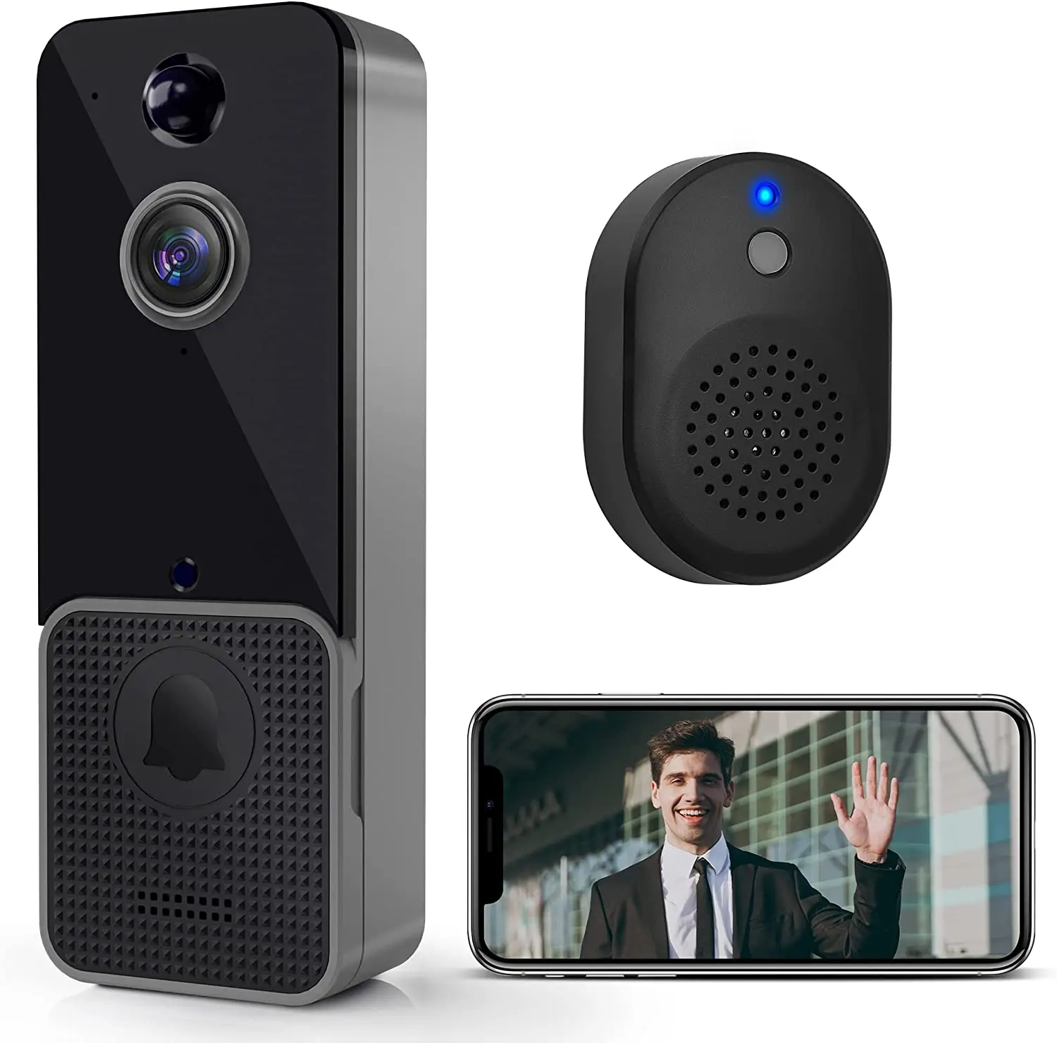 Wireless WiFi Video Doorbell C - огляд і ціна Smart Doorbell Wired