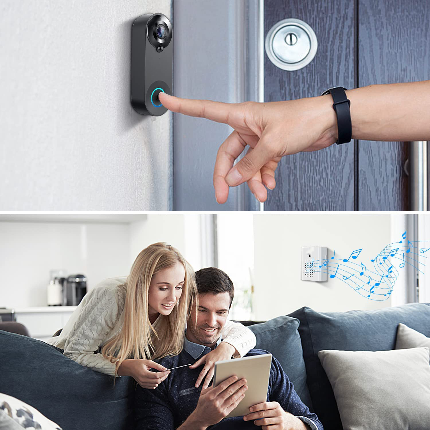 5G 2.4G WiFi Video Doorbell 10 - огляд і ціна Smart Doorbell Wired