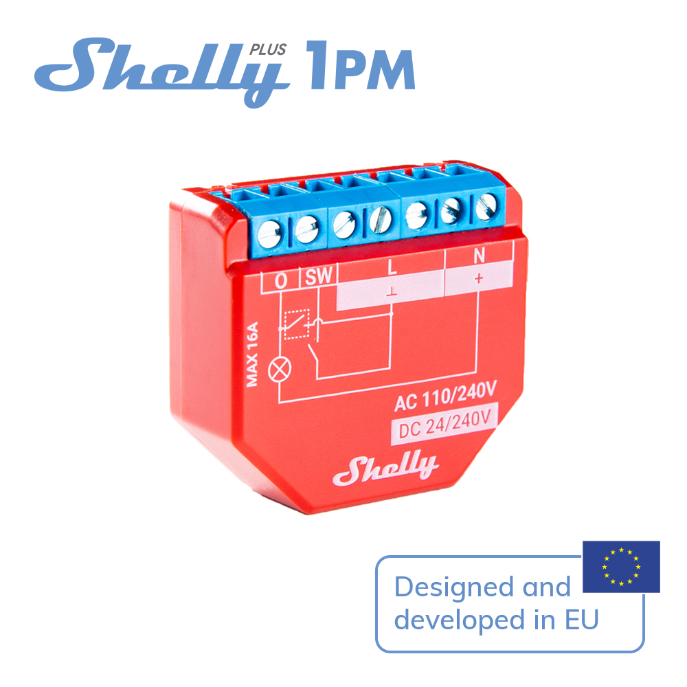 Shelly Plus 1PM Smart Home Lif - огляд і ціна Shelly Relay Module