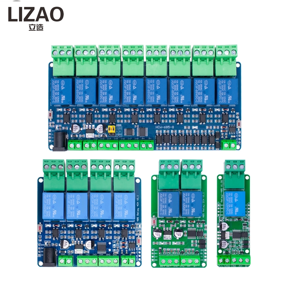 LIZAO 5V 12V Modbus RTU 1/2/4/ - огляд і ціна Relay 8 Channel Board