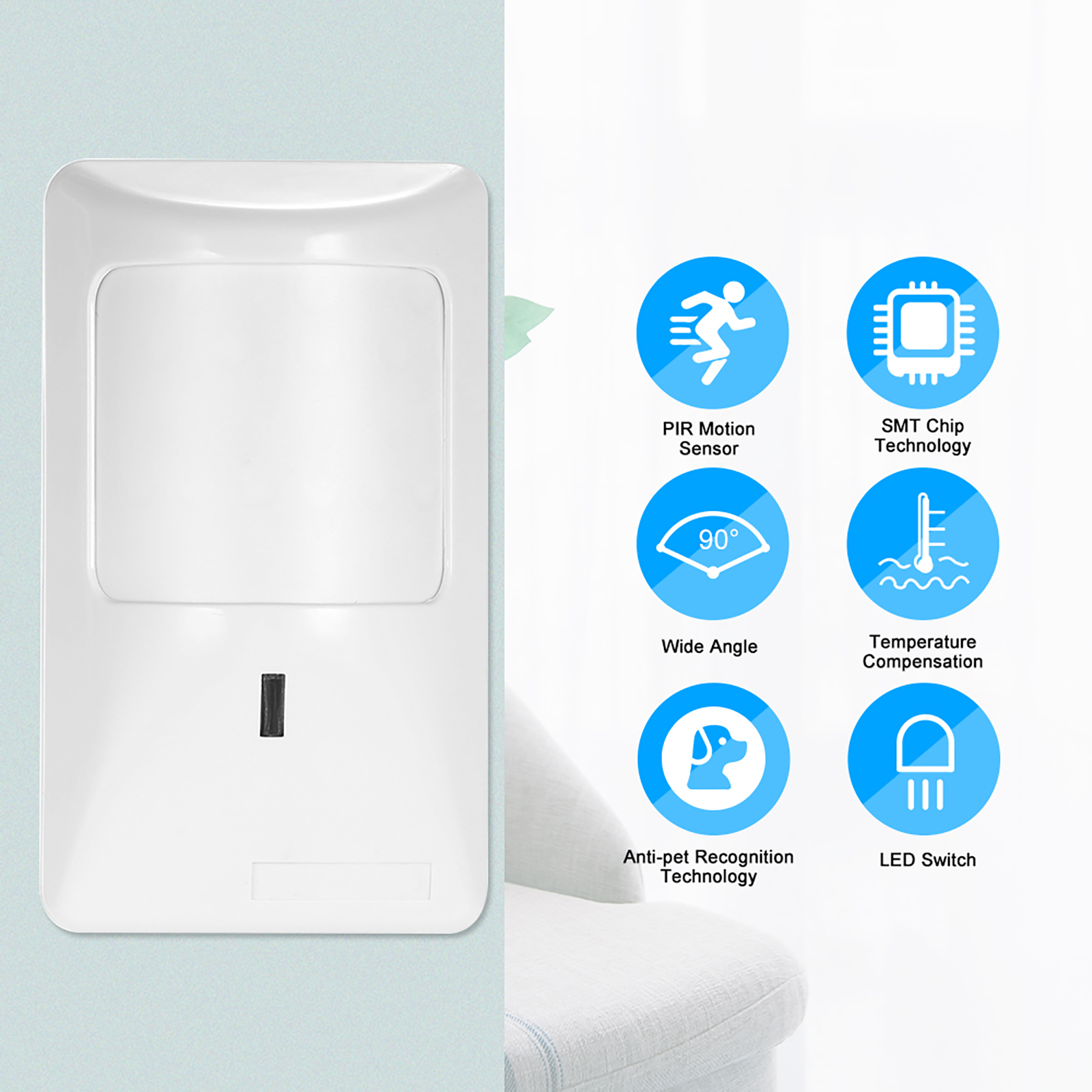 2pcs Sensor Anti-Pet PIR Motio - огляд і ціна Motion Sensor Pir Wired